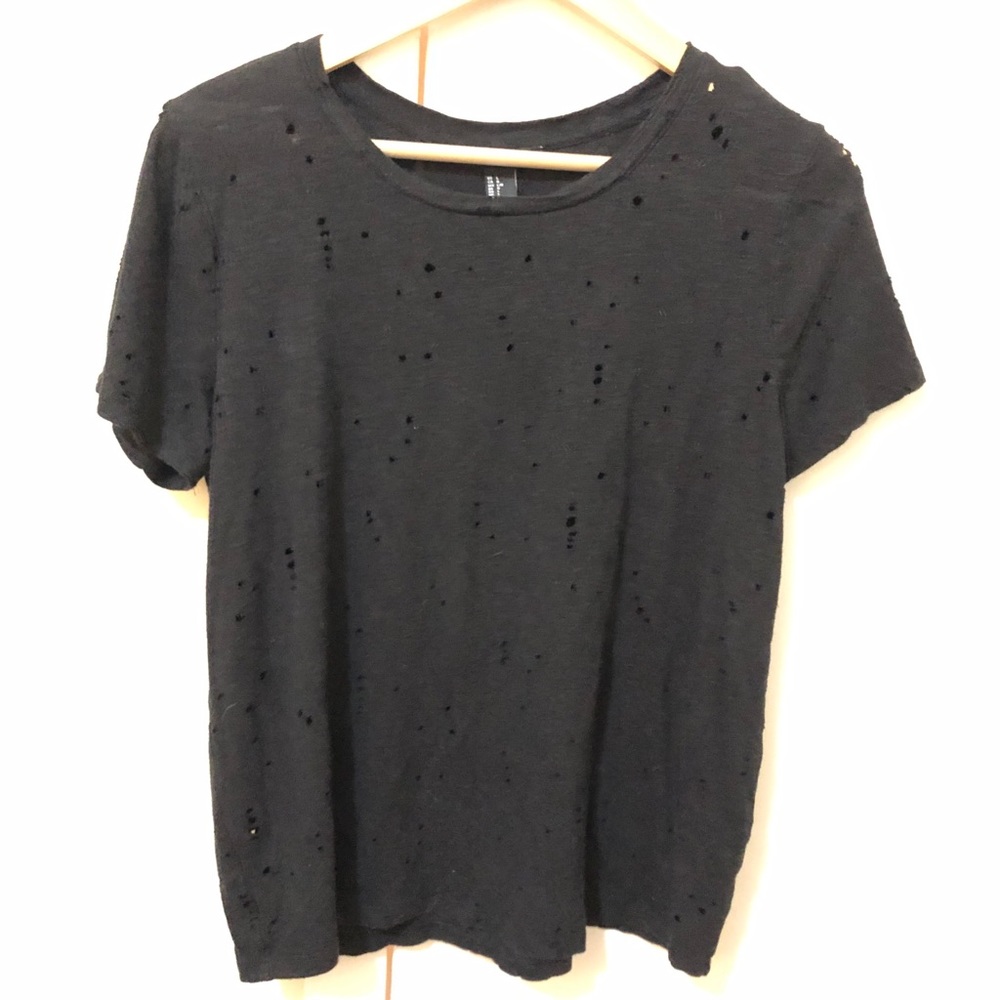 Burnout black tee